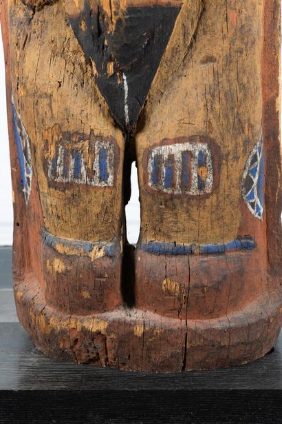 Standing female ancestor sculpted in very...