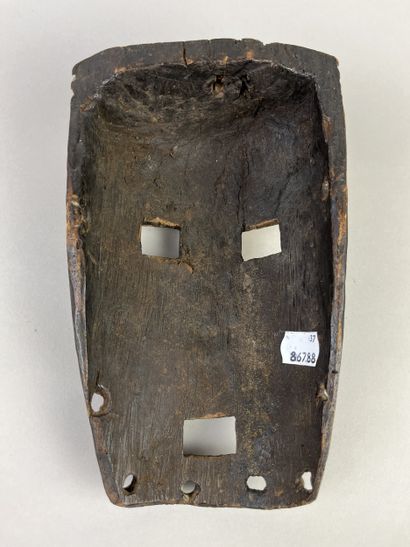 Mask with human face. The heart-shaped face...