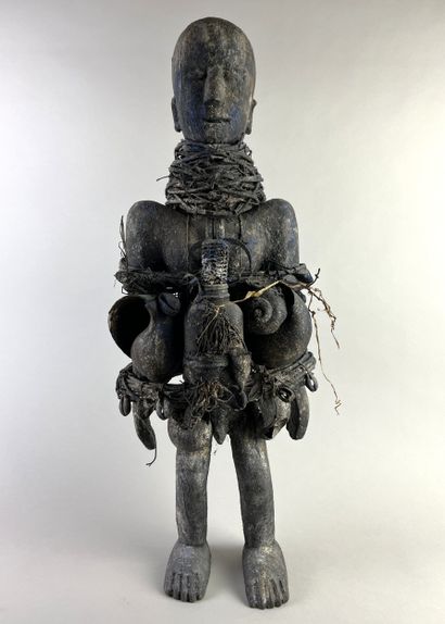 Anthropomorphic fetish shown standing. Covered...