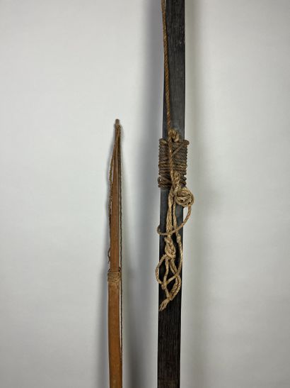 Two bows: An antique bow with a beautiful...