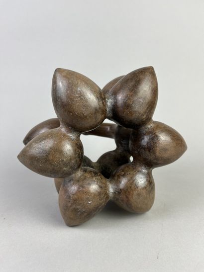 Vase representing twelve fruits (figs?) superimposed...