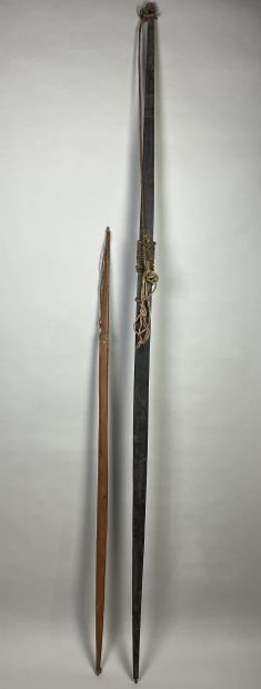 Two bows: An antique bow with a beautiful...