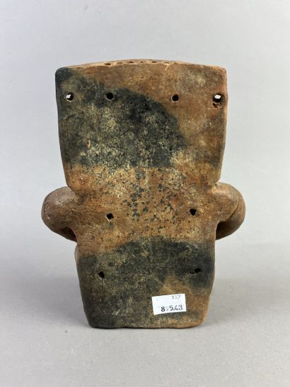Cacique. Representation of a seated dignitary,...