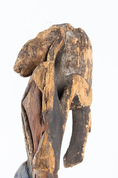 Standing female ancestor sculpted in very...