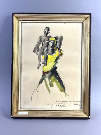 Paul Alfred Marie DAXELET (1905-1993). Painter...