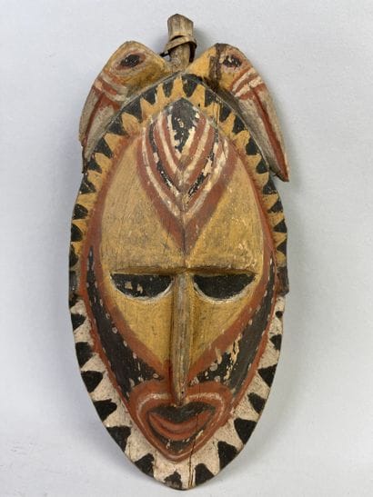 Carved head representing an ancestor spirit...