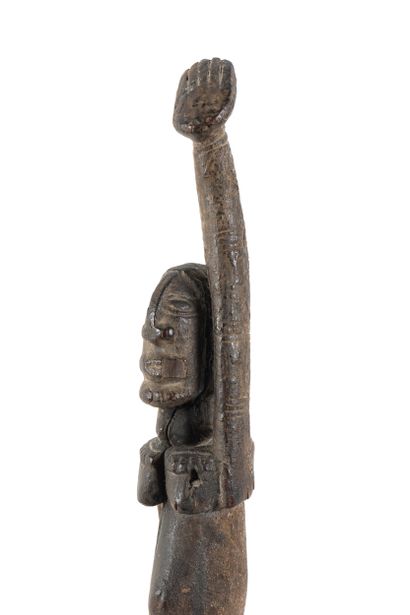 Hermaphroditic fetish depicted standing with...