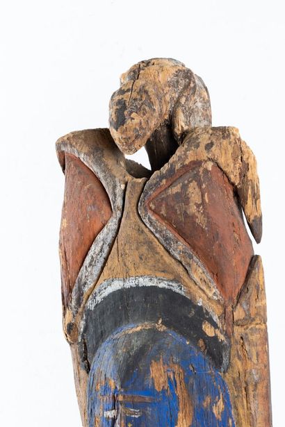 Standing female ancestor sculpted in very...