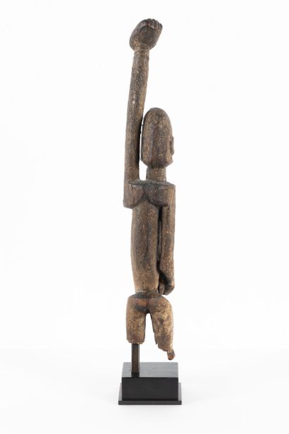Hermaphroditic fetish depicted standing with...