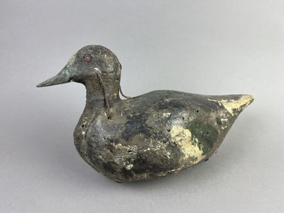 Antique wooden duck caller. Presence of its...