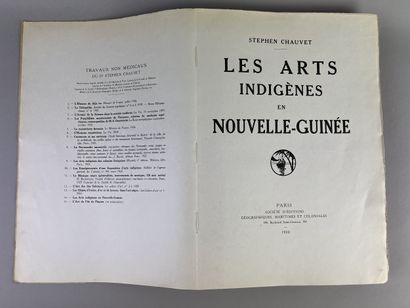 ART OF NEW GUINEA. Stéphen Chauvet. Paris....