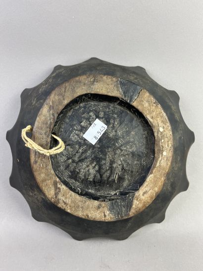 Rice bowl. Wood with beautiful patina. Diameter:...