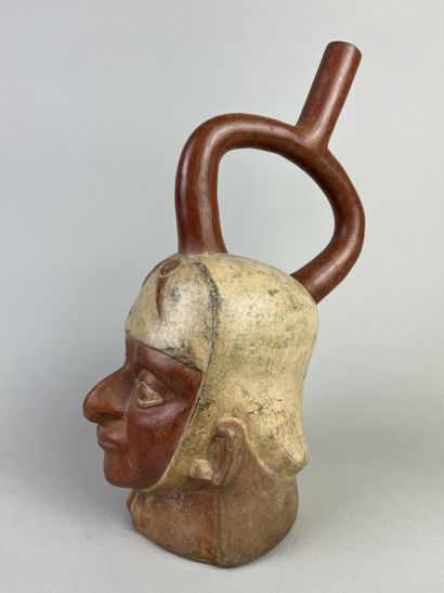 Portrait vase. Representation of an Indian...