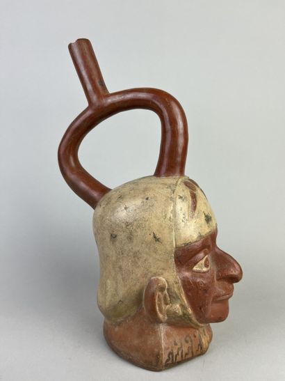 Portrait vase. Representation of an Indian...