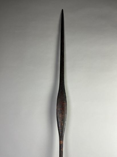 Composite war spear consisting of a hardwood...
