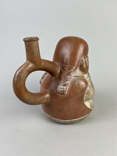 Vase representing maternity. The seated mother...