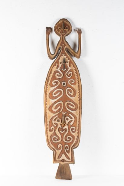 Large ditegope board depicting a stylized...