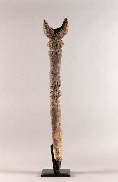 Important old ceremonial post. Wood with...