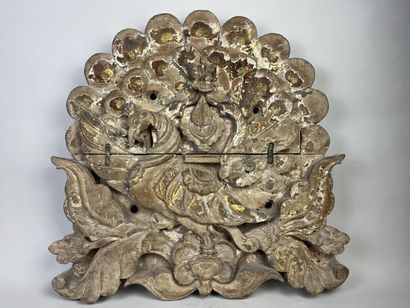 Architectural element representing a peacock...