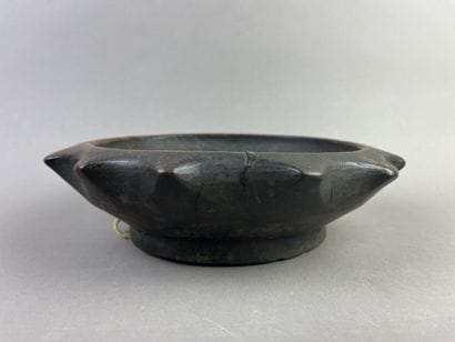 Rice bowl. Wood with beautiful patina. Diameter:...