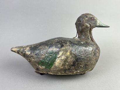 Antique wooden duck caller. Presence of its...