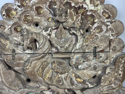 Architectural element representing a peacock...