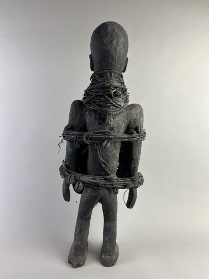 Anthropomorphic fetish shown standing. Covered...