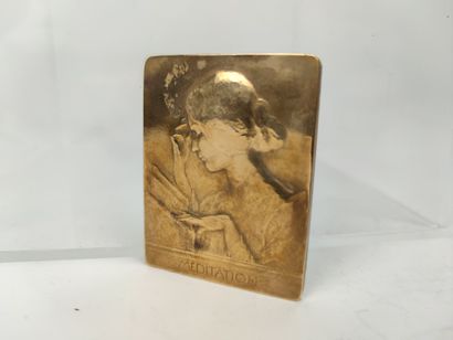 BORGEAUD Jeanne
Méditation
Plaquette en bronze...