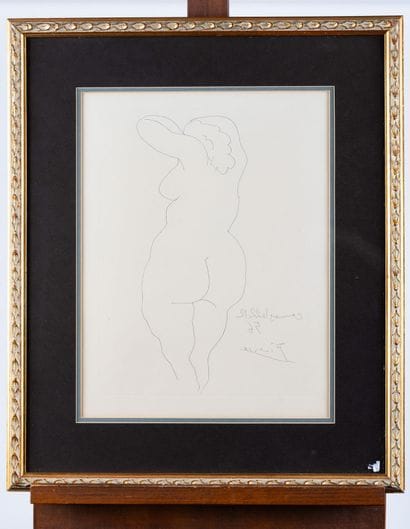 PICASSO Pablo, 1881-1973
Nu de dos pour Témoignage,...