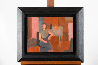 DERIEUX Roger, 1922-2015
Femme assise à l'intérieur...