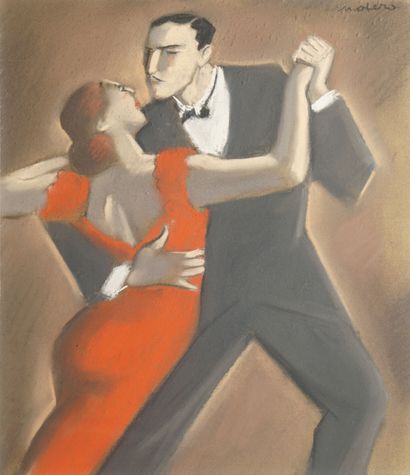 OTERO Mariano, 1942-2019
Danseurs de tango
pastel,...