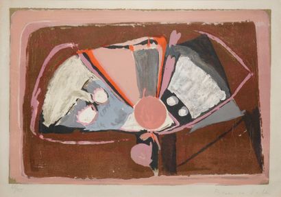 VAN VELDE Bram, 1895-1981
Sans titre
lithographie...