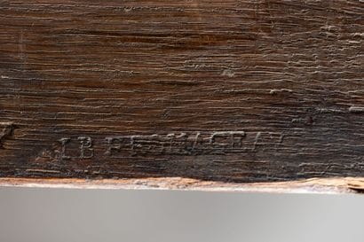 Commode en marqueterie de bois de rose et...