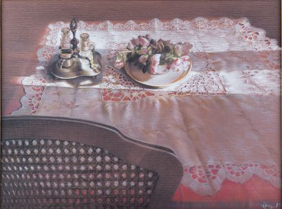 HERGOT Gilles, XXe siècle
Assiette de fleurs...