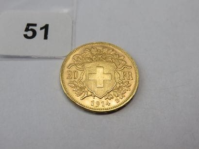 Gold coin - Switzerland - 20 Francs Vreneli...