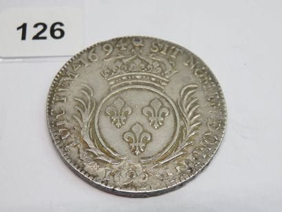 Monnaie Royale - Louis XIV - Ecu aux palmes...