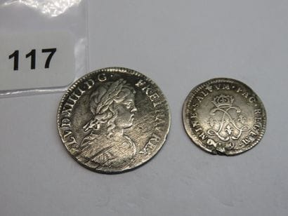 Monnaies Royales - Louis XIV - Lot of 2 silver...