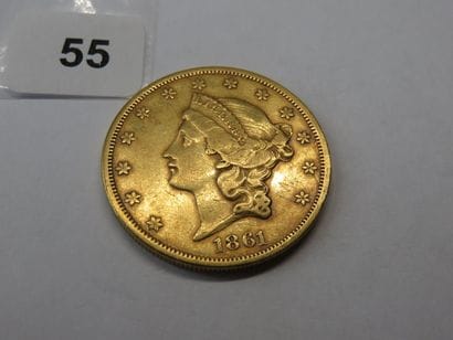 Gold coin - USA - 20 Dollar Liberty crowned...