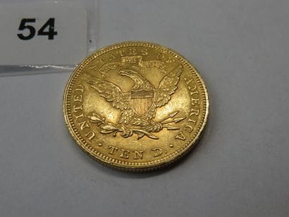 Gold coin - USA - 10 Dollars Liberty crowned...