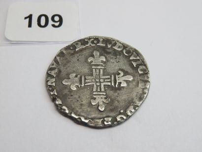 Monnaie Royale - Louis XIII - 1/4 ecu de...