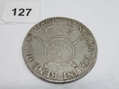 Monnaie Royale - Louis XIV - Ecu aux Insignes...