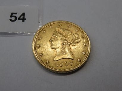 Gold coin - USA - 10 Dollars Liberty crowned...