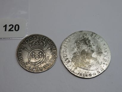 Monnaies Royales - Louis XIV - Lot of 2 silver...