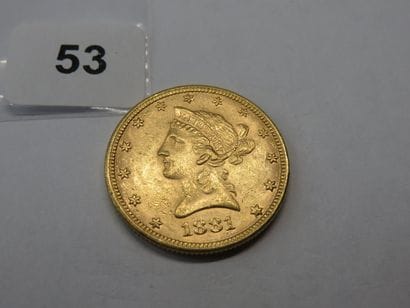 Gold coin - USA - 10 Dollars Liberty crowned...
