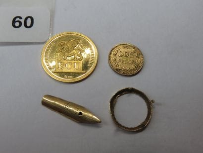 Gold coin, gold medal and gold debris - 5.33...