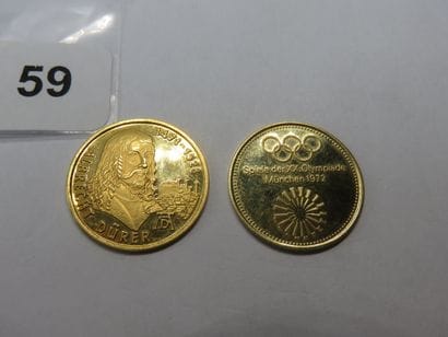 Gold medals - Set of 2 German medals: 500th...