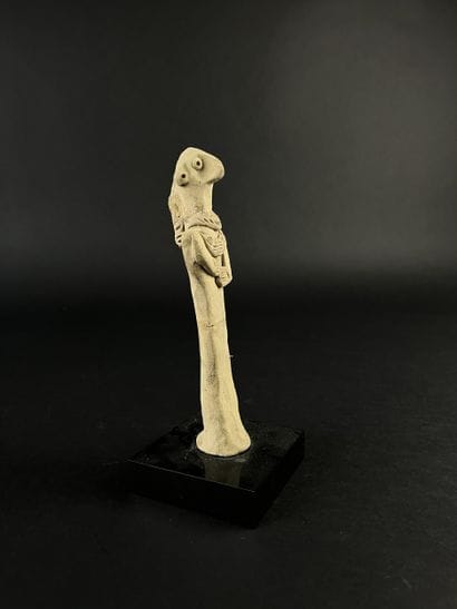 Anthropomorphic votive statuette. Terracotta,...