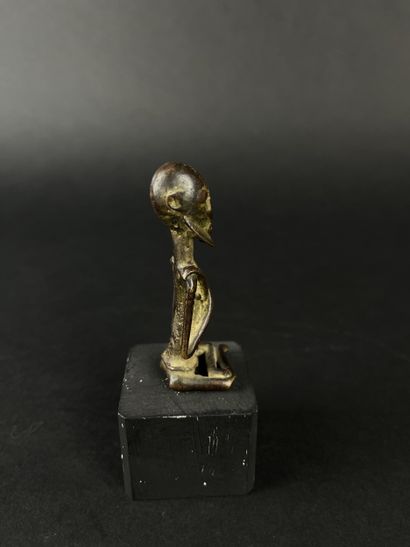 Set of four bronze figurines: A rider, size:...