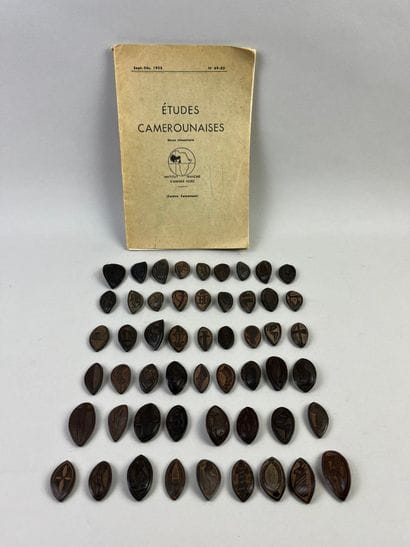 Set of 53 abbia game chips. The luck of the...