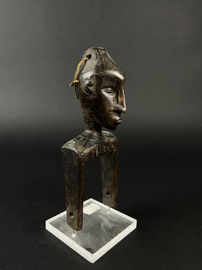 Lot of three wooden objects from Nigeria:...